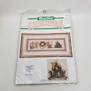 Bucilla Christmas Festive Noel #82600 Counted Cross Stitch Kit 8" x 20" New - Picture 1 of 8