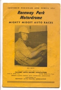 Sports Pub: Raceway Park Motordrome Midget Auto Race Program 6/1948-Bill Smit... - Picture 1 of 1