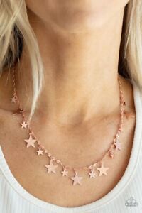 Paparazzi STARRY SHINDIG copper necklace~4TH OF JULY
