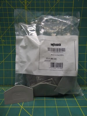 (Cantidad: 25) Wago 280-348 Placa Separadora Bloque de Terminales Accesorio Poliamida Gris Foto 1 de 4