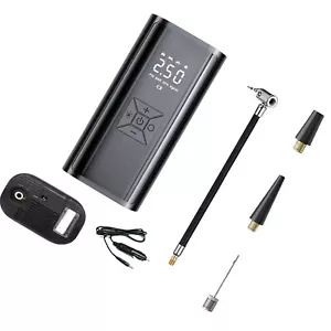 Air Moto Air Pump Tire Inflator Portable Air Compressor Air Pump for Car Bike 1J - Picture 1 of 13