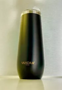 VAHDAM, vaso de acero inoxidable Caper (9,1 oz/270 ml, negro) | aislado al vacío. - Imagen 1 de 3