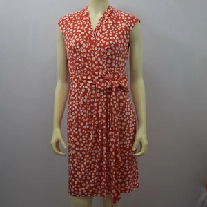 ELIZA J DOT PRINT jersey faux wrap DRESS NEW WITH TAG SIZE 8 - Picture 1 of 11