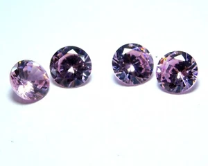 Lote de piedras preciosas sueltas circón rosa camboyano corte redondo de 4,0 quilates. M157 - Imagen 1 de 6