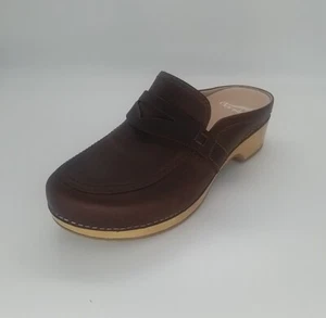 9211 Bel Oiled Pull Up Clog braun Größe 40 - Bild 1 von 7