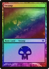 Swamp (241) FOIL Shards of Alara NM Basic Land MAGIC GATHERING CARD ABUGames