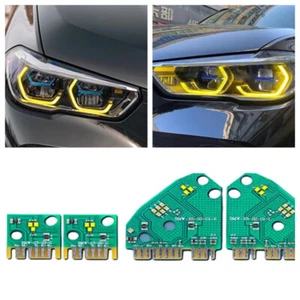 DRL FOR BMW X5 X6 G05 G06 LCI 2018 LED BOARD Golden angel Eye Lemon Yellow - Picture 1 of 1