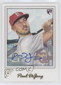 2017 Topps Gallery Auto Paul DeJong #52 Rookie Auto RC