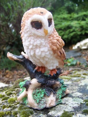 MO0523  FIGURINE  STATUETTE STATUE   HIBOU CHOUETTE EFFRAIE - Photo 1/3