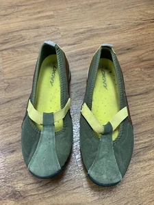 Y2K Vintage DKNY Slip On Sneaker Shoes 8 Gorpcore Cyber Tech Sporty Suede - Picture 1 of 6