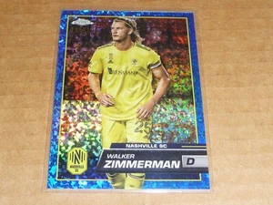 2023 Topps Chrome MLS SOCCER WALKER ZIMMERMAN MINI BLUE DIAMOND /199 M7422 - Picture 1 of 1