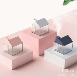 Night Light Air Humidifier LED Aroma Oil Diffuser Adjustable USB 7 Color - Picture 1 of 15