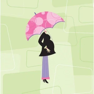 Mod Mom beverage napkins #657513, 16/pk, baby shower napkins - Picture 1 of 2