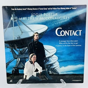 Contact Laserdisc Widescreen Jodie Foster Matthew Mcconaughey, Space, Great Cond - Picture 1 of 4