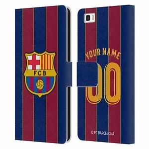 Oficial FC Barcelona 2017/18 Kit de estuche de cuero libro Crest para teléfonos HUAWEI 