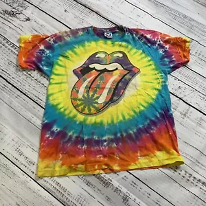 ROLLING STONES Liquid Blue Vintage 1994 Tie Dye XL White Tag - Picture 1 of 19