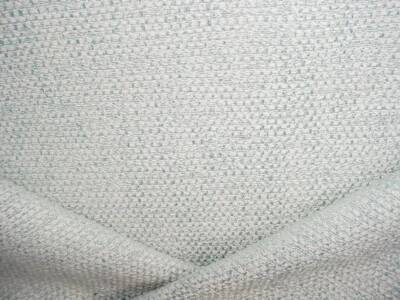 4-1/8Y Clarke & Clarke F0581 Angus Baby Blue Ecru Textured Upholstery Fabric - Image 1 of 3