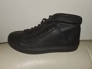 Lanvin black leather sneakers men size 13 - Picture 1 of 12