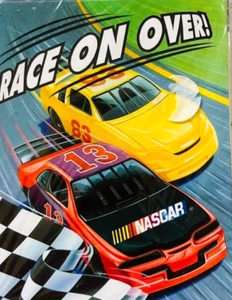 Vintage Nascar Party Einladungen Rennwagen 5"x4" Neu aus altem Lagerbestand Hallmark Karten 8er-Pack - Bild 1 von 3