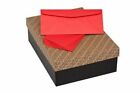 #10 Enveloppes professionnelles, rouge, 24 W (90 gm), finition velours, 4 1/8 x 9 1/2, 500 qty