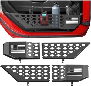 Metal Front Door Pocket Storage Box Jeep Wrangler JL JLU 4XE 2018-2025 Gladiator - Picture 1 of 2