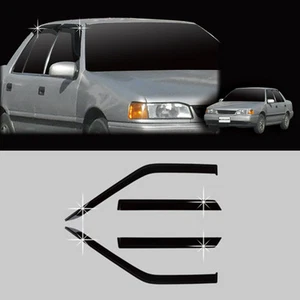 Smoke Sun Window Visor Vent Wind Rain Shield 4p 1Set For 1986 1994 Hyundai Excel - Bild 1 von 1