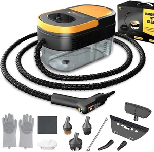 Steam Cleaner, 3-Level Adjustable Handle, 15s Heat-Up, 1.6L Tank, Portable Steam - Picture 1 of 6