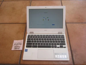White Acer Chromebook 11 CB3-132-C4VV SCREEN INTACT GOOD BATTERY NoCord - WORKS - Picture 1 of 23