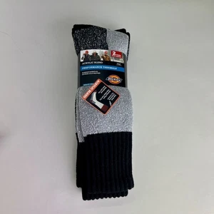 Dickies Acrylic Blend Socks Performance Thermals Black & Gray Boot Size 6-12 - Picture 1 of 2