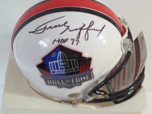 Frank Gifford signed HOF mini helmet, JSA, HOF 77 - Picture 1 of 1