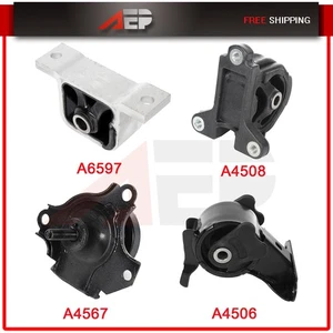 Motor Mounts 4Pcs Replacement For 2002-2005 2006 Acura RSX 2.0L L4 Auto Trans - Picture 1 of 12