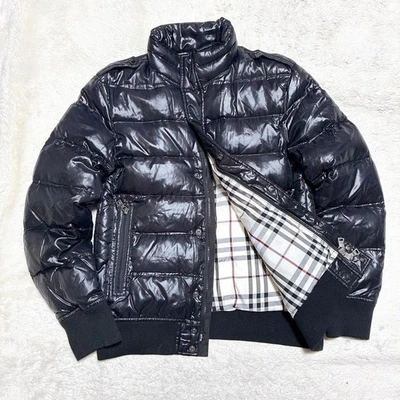Chaqueta de plumón de ganso blanca con logotipo de caballo Burberry Black Label de nailon lisa de invierno para hombre Foto 1 de 4
