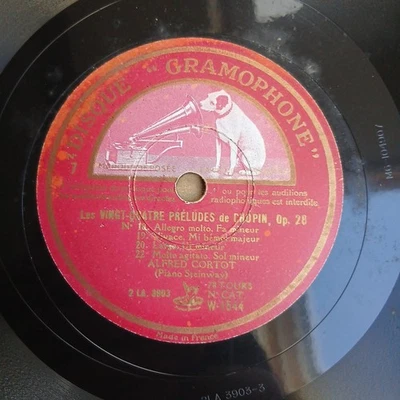 78t Alfred Cortot Chopin Préludes 18192022/212324 (4/4) W1544 - Photo 1/4