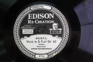 Sergei Rachmaninoff - EDISON 82197 Valse In A Flat Op. 42 & Themes and Variation - Bild 1 von 5