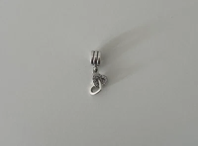 Pandora Verschlungene Herzen Charm Sterling Silber - Bild 1 von 4