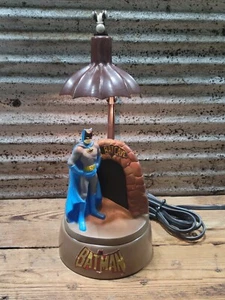 Rare 1977 Batman Batcave Articulating Desk Table Lamp Vanity Fair Blue Grey Suit - Picture 1 of 23