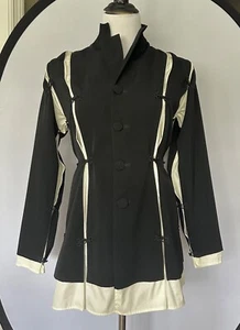 NWOT Women's Jean Paul Gaultier Blazer Size 40 Color Black/Ivory - Picture 1 of 23