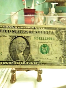 Series 2017 A US One Dollar Bill Bank Note $1 s/n G58222268 🆓 🪙 / Good Luck. - Picture 1 of 6