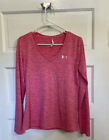 Women?S Heat Gear By Under Armour Long Sleeve Pink Active T-Shirt Size Small