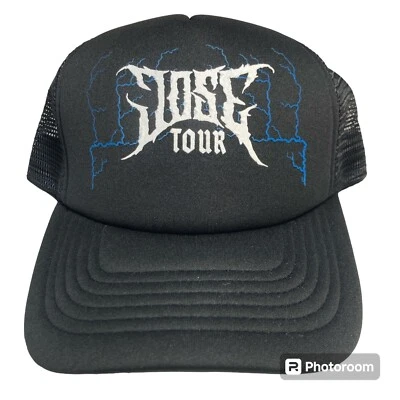 Gorra de béisbol J Balvin Jose Tour Trucker nueva sin etiquetas Snapback para hombre negra reggaetón Foto 1 de 4
