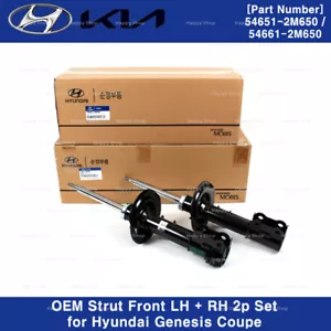 546512M650 OEM Front Shock Strut LH RH 2pcs For Hyundai Genesis Coupe 2013-2016 - Picture 1 of 3