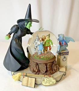 1999 "WIZARD OF OZ" BÖSE HEXE KRISTALLKUGEL WASSERKUGEL & SPIELUHR TOP! - Bild 1 von 5