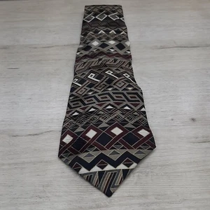 Zylos George Machado Tie Necktie Black 55" Silk Multicolor Made USA - Picture 1 of 13