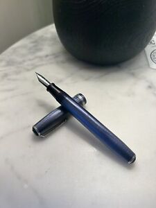 Vintage Blue Marble Esterbrook J Fountain Pen w/ 2556