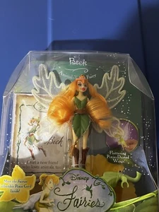 Disney FAIRIES " BECK " Animal Talent Fairy 4" Puppe mit Ständer und Karte NEU - Bild 1 von 6
