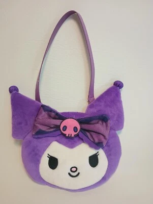 Cordón de muñeca de felpa Kuromi tarjetero Sanrio Hello Kitty púrpura nuevo Foto 1 de 2