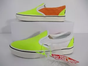 Vans Trainers Womens UK 4 Slip On X Penn Comfy Cush EU 36.5 Yellow Orange White - Picture 1 of 16