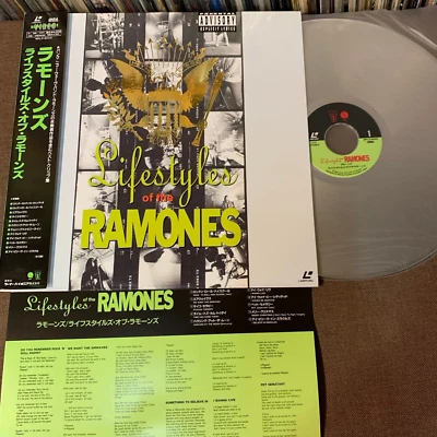 RAMONES Lifestyles Of The Ramones JAPAN Laser Disc LD WPLP-9043 w/ OBI + INSERT - Image 1 of 4