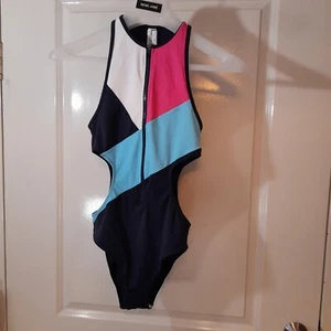 Tommy Hilfiger Womens One Piece Swimsuit Bathing Suit Swimwear Flag Logo NWT XS - Picture 1 of 7