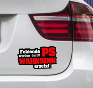 Pegatina de coche WD falta PS locura pegatina moto JDM OEM 10x17 cm - Imagen 1 de 1